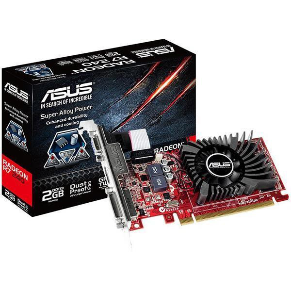 Видеокарта AMD R7 240 Asus(R7240-2GD3-L) PCI-E/2048Mb /DDR3 730/1800 /128bit/HDMIx1/CRTx1/HDCP/RTL