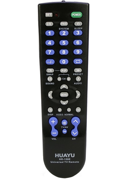 Пульт универсальный HUAYU HR-159E BLACK для TV