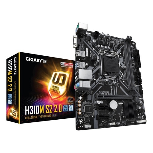 Материнская плата GIGABYTE H310M S2 2.0, LGA 1151v2, Intel H310C, mATX, Ret