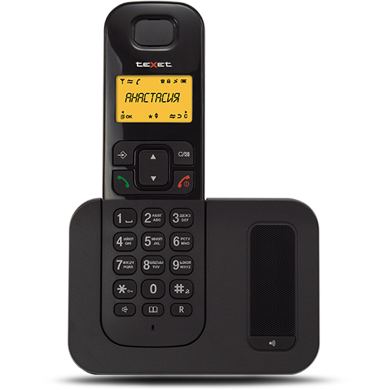 Радиотелефон teXet TX-D6605A [DECT, ЖК дисплей, меню на русском, тел.кн. 20 ном., АОН, Caller ID, по