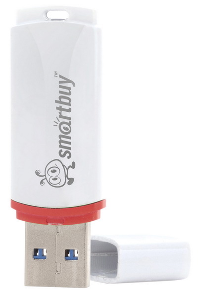 Накопитель USB 4Gb SmartBuy Crown White