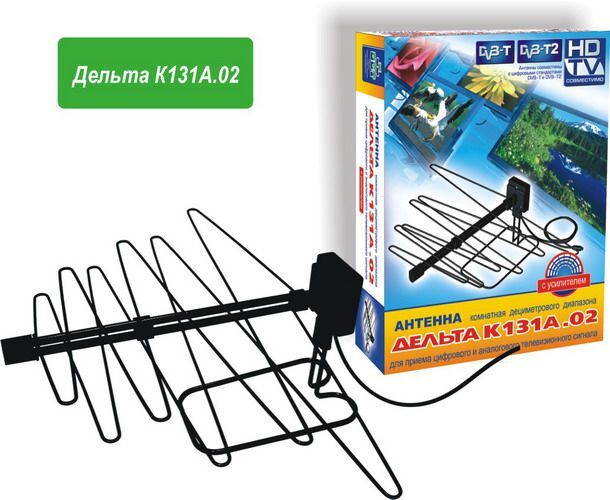 Антенна комнатная Дельта К-131А.02, активная (12В)