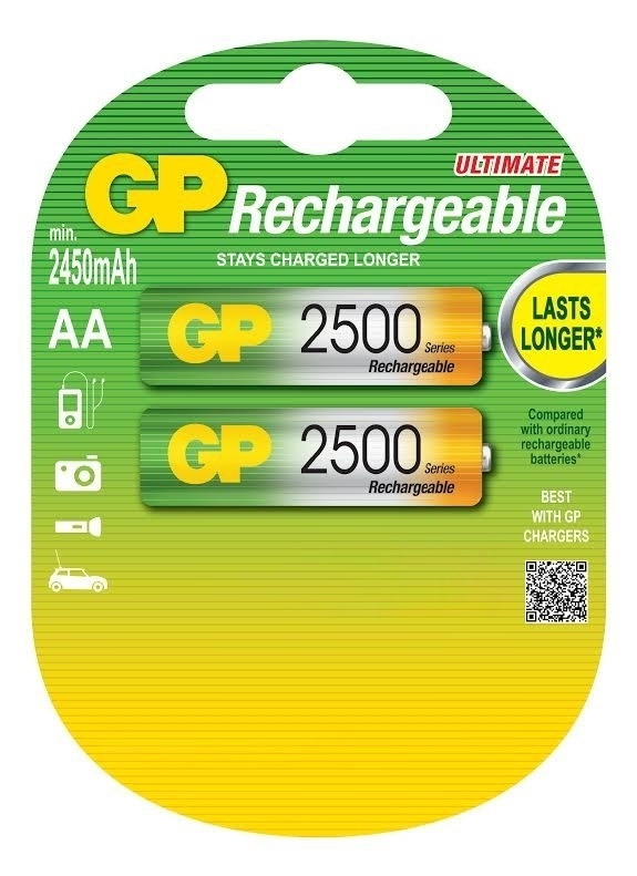 Аккумуляторы GP R-06 2500 mAh, 2бл.