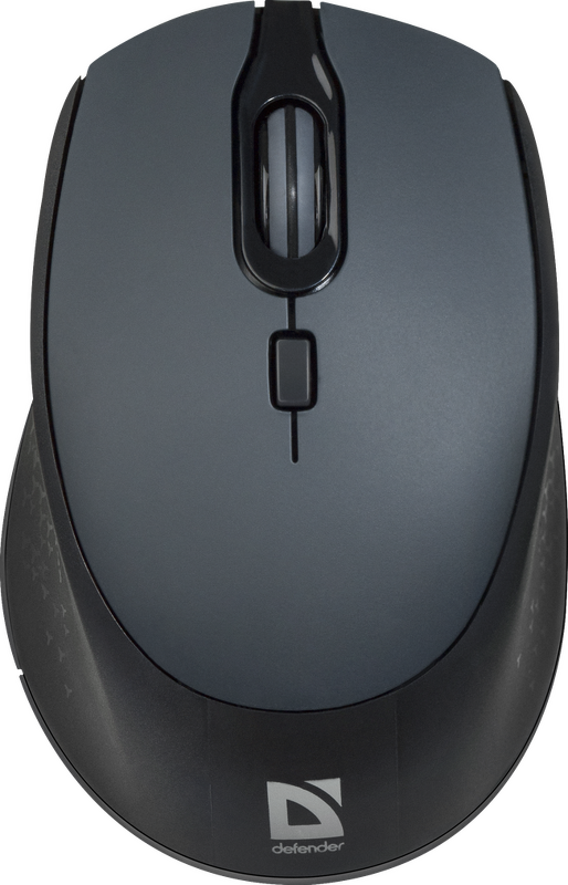 Мышь DEFENDER Genesis MB-795, беспр., опт., черная, 4 кн. 1200-2400 dpi	