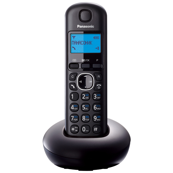 Телефон Panasonic KX-TGB210RUB DECT, AOН, монохромный, чёрный