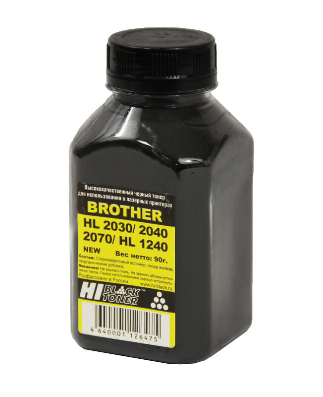 Тонер Brother HL-2030/2040/2070/HL 1240 (Hi-Black) new, 90 г, банка