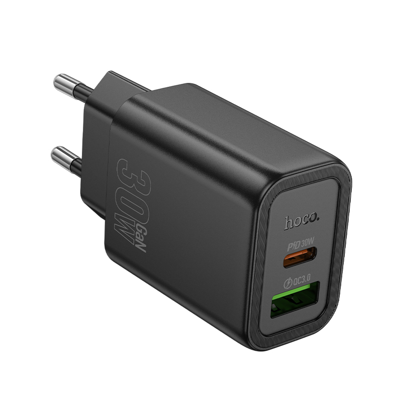 СЗУ Hoco N63, 1USB/1Type-C, QC3.0+PD30W, 3A, черный