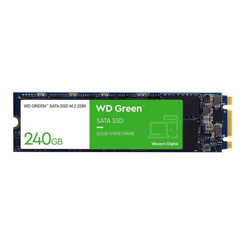Твердлтельный накопитель SSD M.2 2280 240Gb WD Green [WDS240G3G0B] TLC 3D NAND [R540/W465MB/s] CN