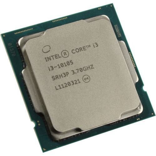 Процессор Intel Core i3-10105 3.7/4.4GHz, 4C/8T, 6Mb L3, DDR4-2666, GPU UHD 630, LGA1200, OEM