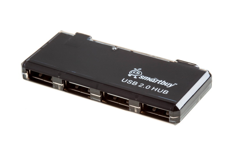 USB-хаб Smartbuy, на 4 порта, черный (SBHA-6110-K)