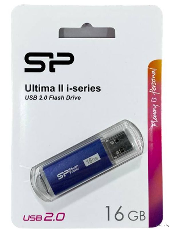 Накопитель USB 16Gb Silicon Power Ultima II Navy Blue