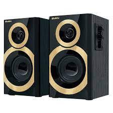 Ак.система 2.0 SVEN SPS-619, 2x10 Вт, золотой/черный