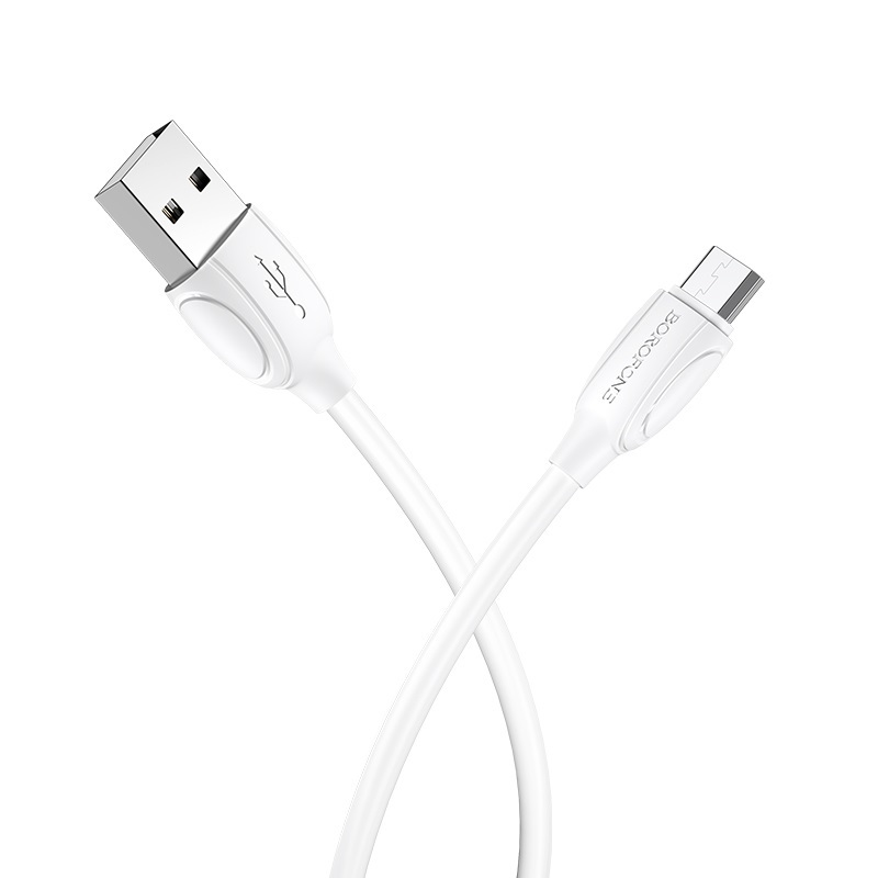 Кабель BOROFONE micro USB BX19, 1м, белый