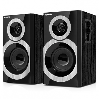 Акустическая система 2.0 SVEN SPS-619 black (2х10W дерево) (SV-011277) (колонки)