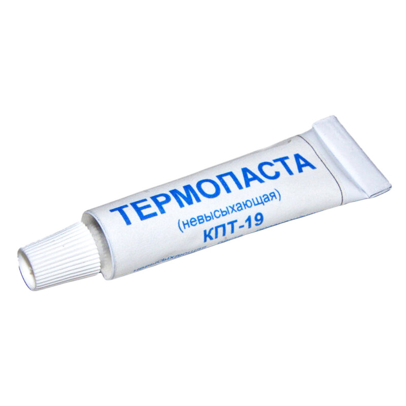 Паста теплопроводящая КПТ-19 тюбик 17г невысыхающая (термопаста)
