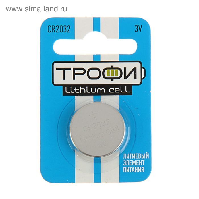Батарея для материнской платы ТРОФИ CR2032 3V