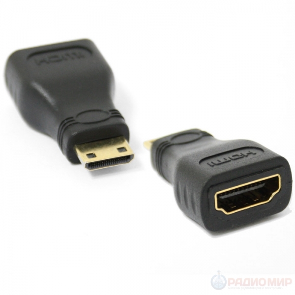 Адаптер HDMI Mini 19PIN Male-HDMI Female 180