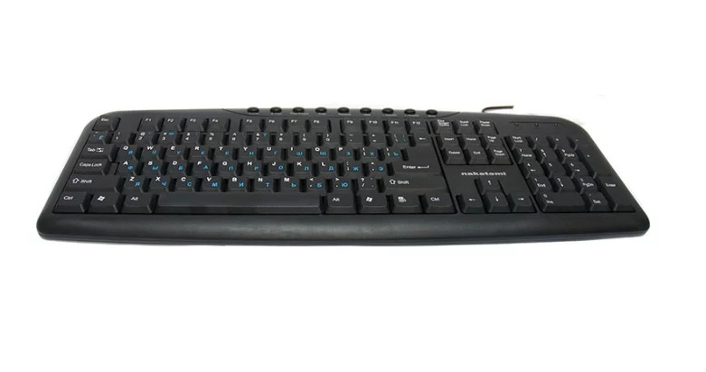 Клавиатура Nakatomi Navigator KN-11U, Multimedia, USB, черная
