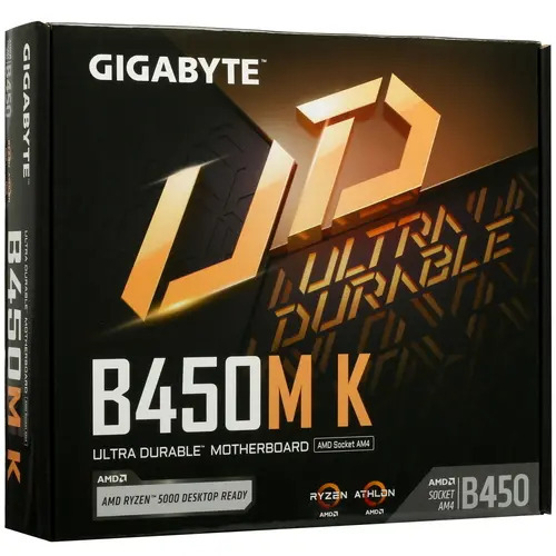 Плата GIGABYTE AM4 B450 B450M K 2xDDR4 PCI-Ex16 HDMI SATA3 M2 USB3 mATX