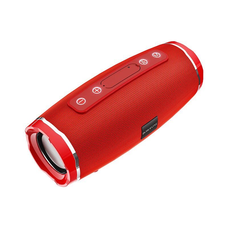 Колонка Borofone BR3 (FM+AUX+USB+microSD+Bluetooth+TWS) красная