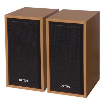 Колонки Perfeo, 2.0 "Cabinet", мощность 2*3Вт, USB, бук дерево