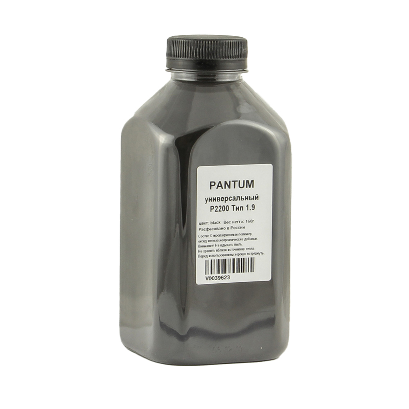 Тонер Pantum Универсальный для P2200, тип 1.9, Bk, 160 г, банка
