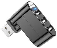 USB-хаб Borofone DH3 черный, на 3 порта