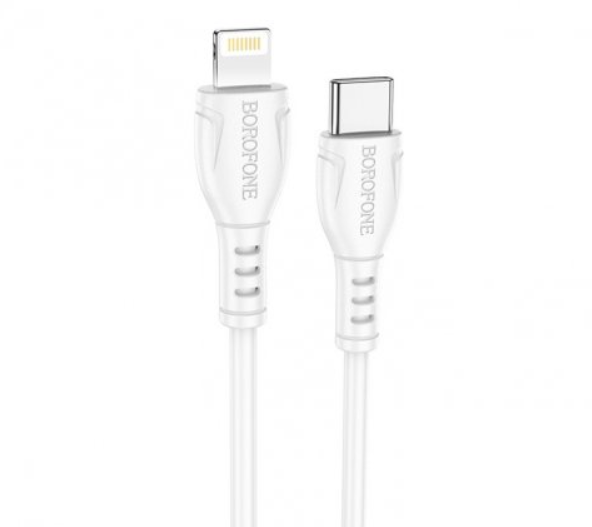 Кабель Borofone Type-C - Lightning BX51, 2.4A, ПВХ 1м, белый
