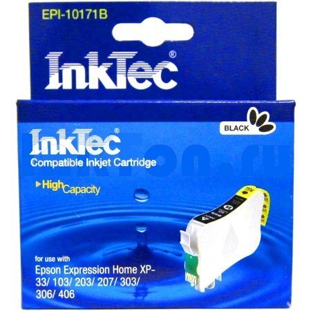 Картридж T17114 (InkTec EPI-10171B) Epson Expression Home XP33/103/203/207/303/306/406 Black