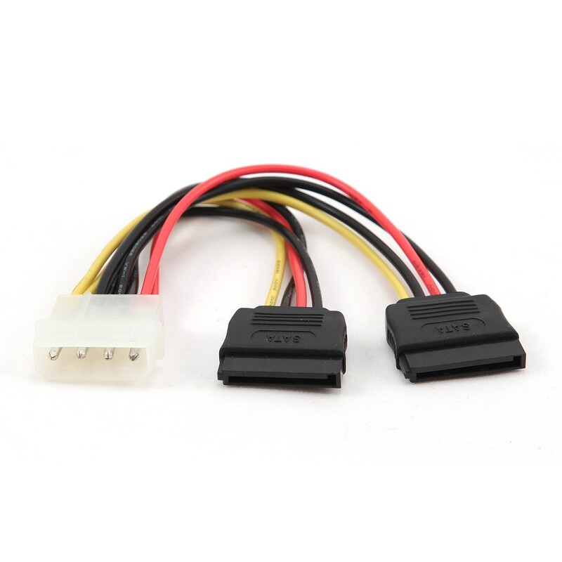 Переходник питания Gembird SATA (IDE 4pin -> 2*SATA) (CC-SATA-PSY)