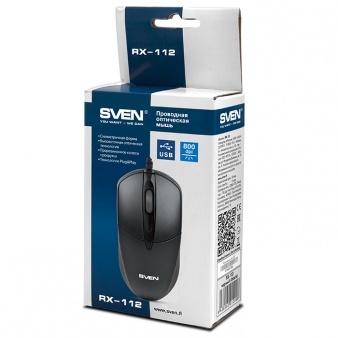 Мышь Sven RX-112 USB, черная