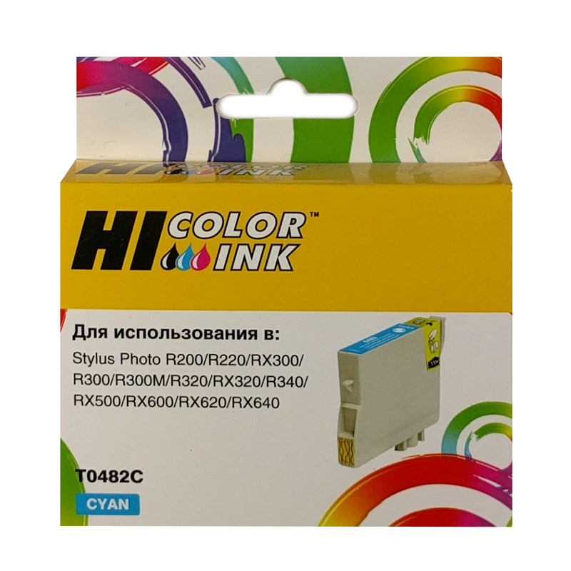 Картридж Epson Stylus Photo R200/R300/RX500/RX600 (Hi-black) new, C13T04824010, C