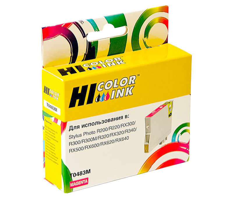 Картридж Epson Stylus Photo R200/R300/RX500/RX600 (Hi-black) new, C13T04834010, M