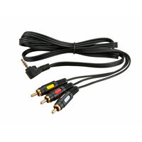 Шнур 3,5Дж-3RCA 1,5 м (шт/шт) угловой  (GOLD)  REXANT (17-4412-4)