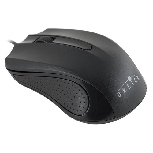 Манипулятор Oklick 225M черный оптическая (1200dpi) USB (3but) (мышь)