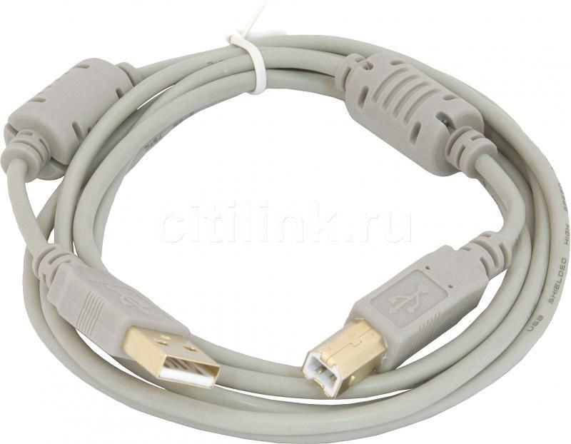Кабель USB - USB 2.0 (AM-BM) 1.8 м PRO/Экран 2x ферритовых фильтра