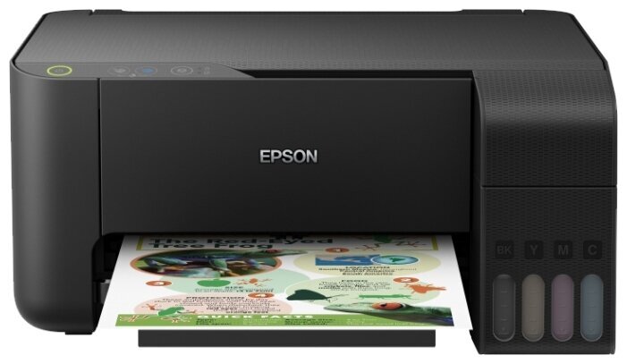 МФУ EPSON L3100 (цветная печать, A4,5760x1440 dpi, ч/б - 9.2 стр/мин (А4), USB,СНПЧ)