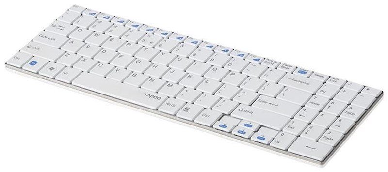 Клавиатура RAPOO Wireless E9070 White, ультратонкая с основой из нержавеющей стали