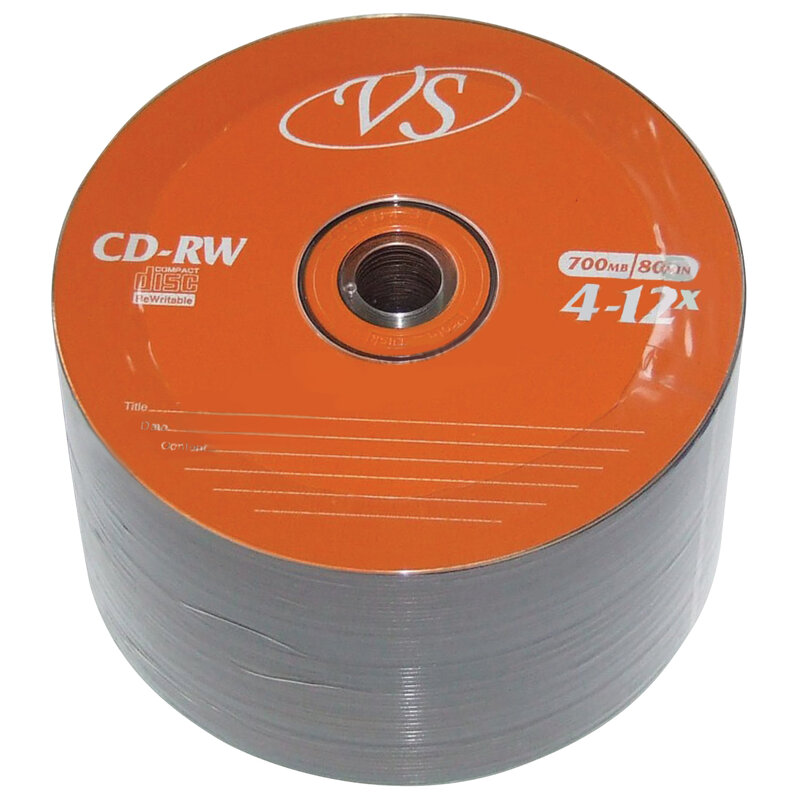 Диск VS CD-RW 700Mb 4-12x Bulk