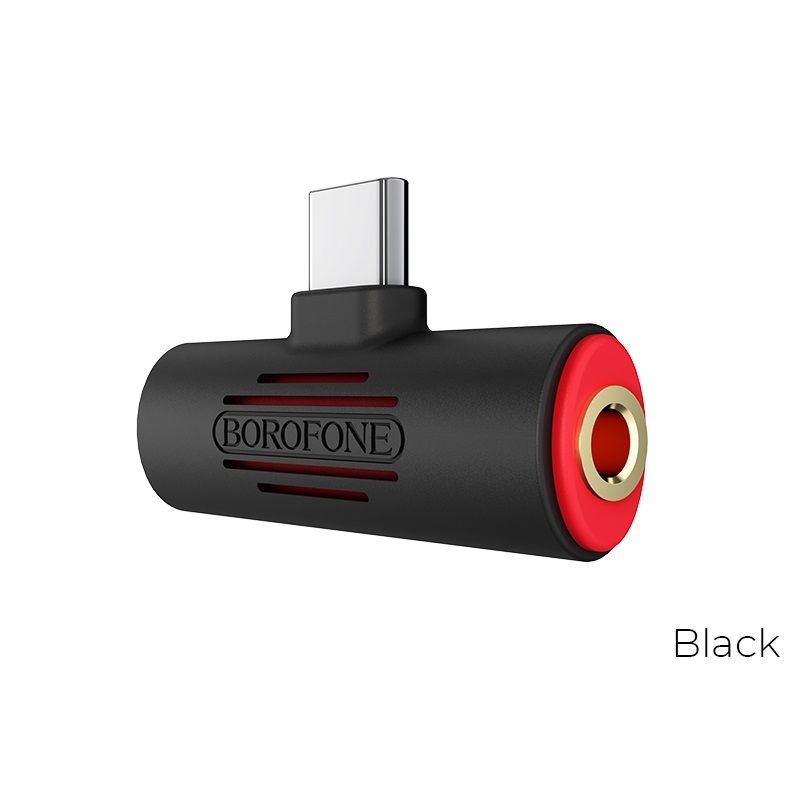 Аудио конвертер BOROFONE BV8 для Type-C к Type-C- 3.5Дж (гн), black
