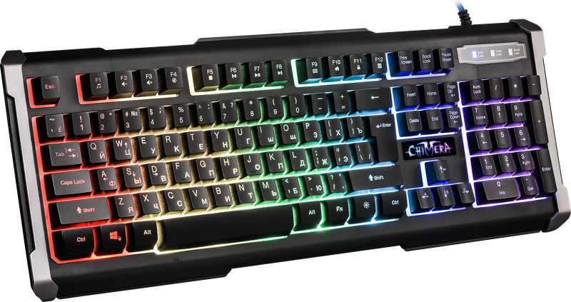 Клавиатура DEFENDER Chimera GK-280DL, RGB подсветка, 9 режимов