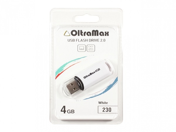 Накопитель USB 4Gb OltraMax 230 White