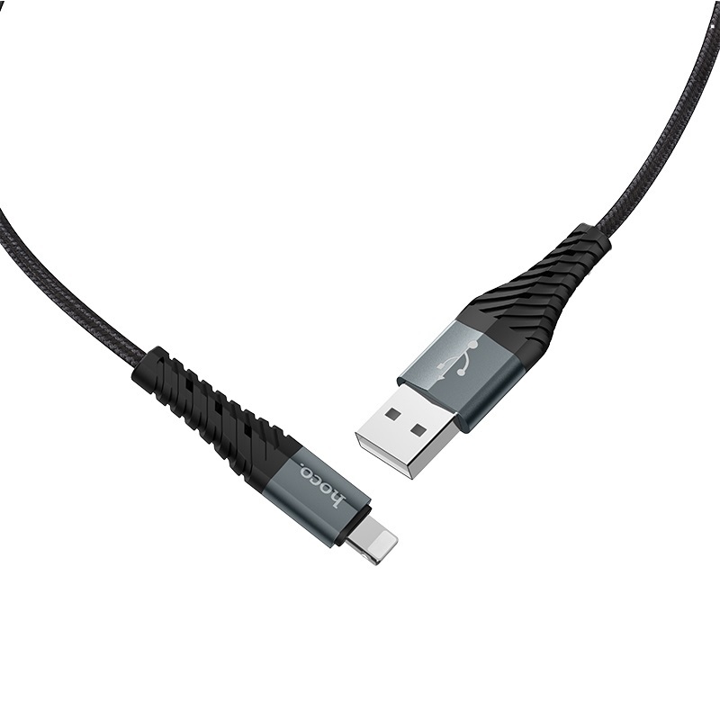 Кабель HOCO для iPhone 5/6 X38, 1 м, черный (10529)