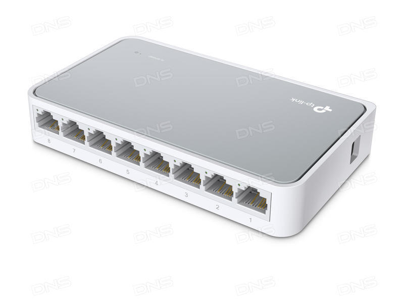 Коммутатор TP-LINK TL-SF1008D (8-port/10/100M/Desktop Switch/SNMP/Plastic Case)