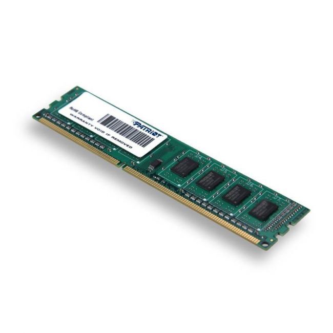 Модуль памяти DIMM DDR3 SDRAM 4096Мb (PC12800, 1600MHz) Patriot (PSD34G160081)
