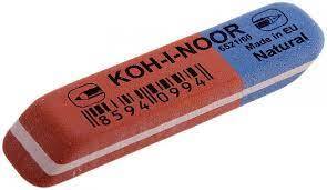 Ластик K-I-N 6521/80 красн/син 40*18*8мм BLUE STAR