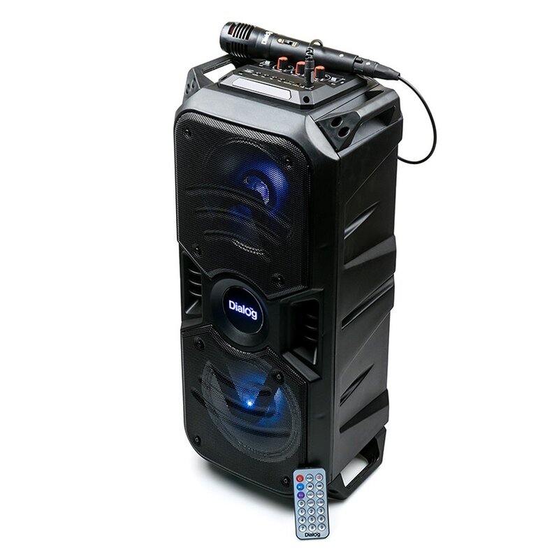 Колонка Dialog Oscar AO-11, 26W RMS, Karaoke, Bluetooth, FM+USB+SD, LED подсветка, проводной микрофо