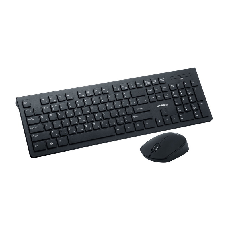 Набор беспр. SmartBuy 206368AG-K, USB, клавиатура+мышь, черный