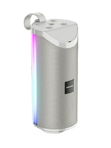 Колонка BOROFONE BR5 (FM+AUX+USB+micro SD+Bluetooth+радужная подсветка) серый