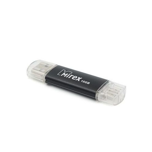 Накопитель USB 16Gb Mirex SMART BLACK OTG (MicroUSB)